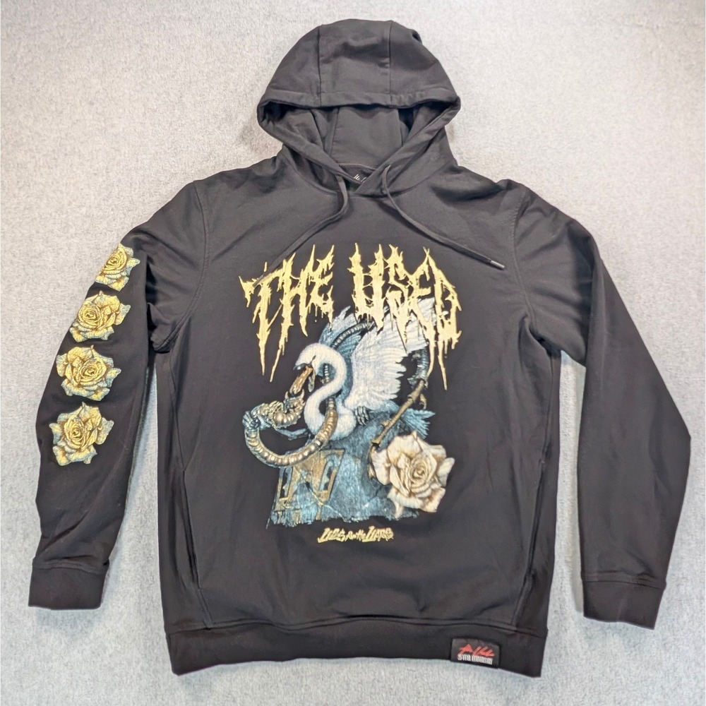 The Used 25 Year Anniversary Hoodie Lies for the Liars Mens Large Rose Sleeve